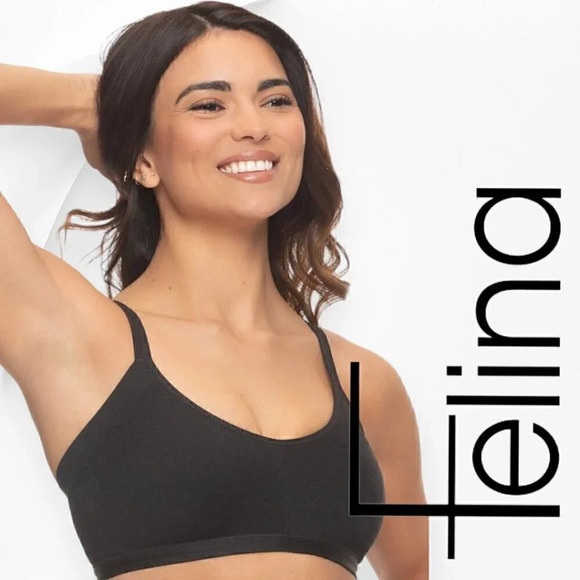 FREE ITEM Felina | Bras (2 pack) | Wire free | Side Smoothing | black tan | NWOT - Picture 5 of 8